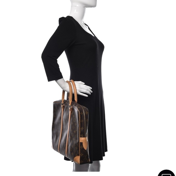 AUTHENTIC Louis Vuitton Monogram Porte Documents Voyage Briefcase - Picture 2 of 6